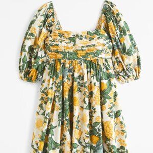 The A&F Emerson Poplin Puff Sleeve Mini Dress